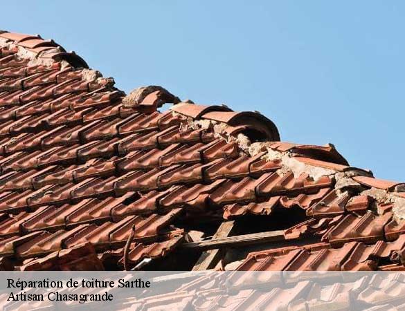 Réparation de toiture 72 Sarthe Artisan Chasagrande