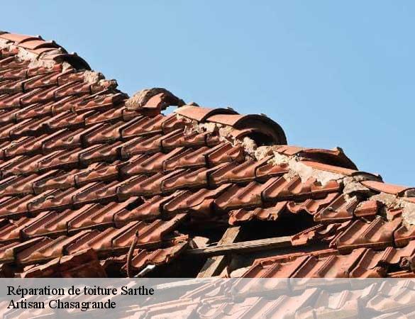 Réparation de toiture 72 Sarthe  Artisan Chasagrande