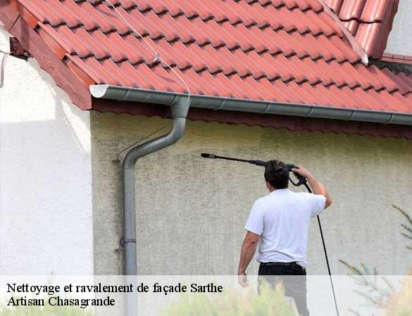 Nettoyage et ravalement de façade 72 Sarthe Artisan Chasagrande