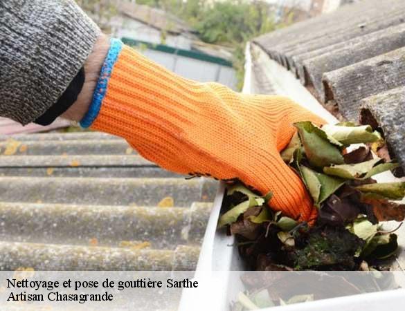 Nettoyage et pose de gouttière 72 Sarthe Artisan Chasagrande