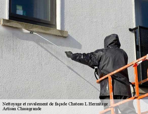 Nettoyage et ravalement de façade  chateau-l-hermitage-72510 Artisan Chasagrande