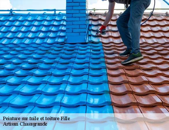 Peinture sur tuile et toiture fille-72210 Artisan Chasagrande