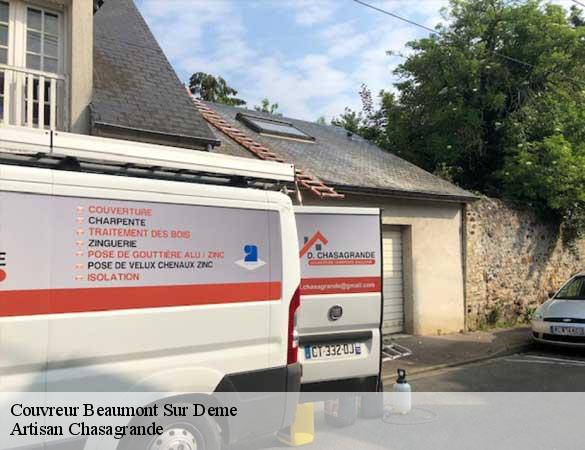 Couvreur  beaumont-sur-deme-72340 Artisan Chasagrande