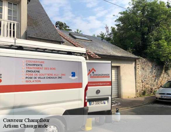 Couvreur  champfleur-72610 Artisan Chasagrande