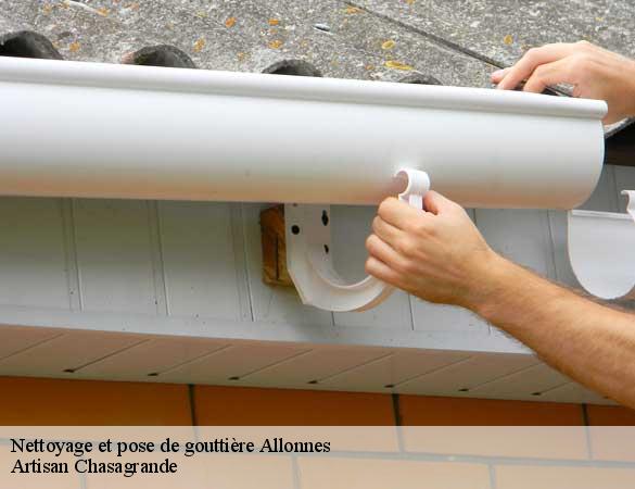 Nettoyage et pose de gouttière  allonnes-72700 Artisan Chasagrande