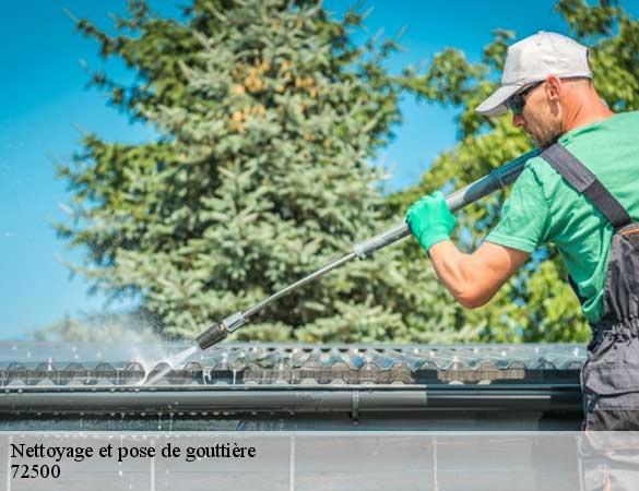 Nettoyage et pose de gouttière saint-germain-d-arce-72500 Artisan Chasagrande